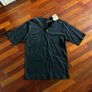 Faded Glory Black Casual Button Down Shirt